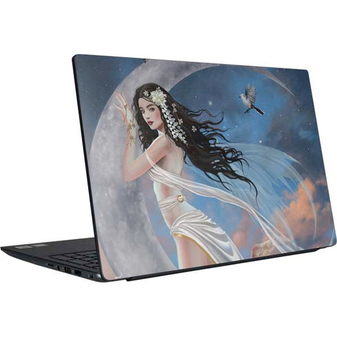 Fairy on Moon with Birds by Nene Thomas Dell Vostro Skin